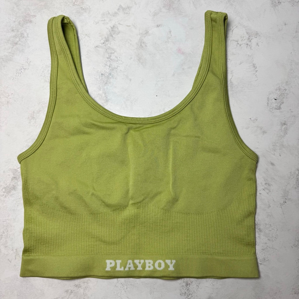 Playboy by PacSun Crop Top Camisole S Lime Green